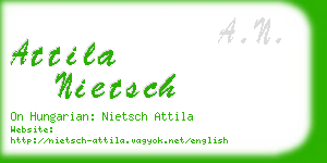 attila nietsch business card